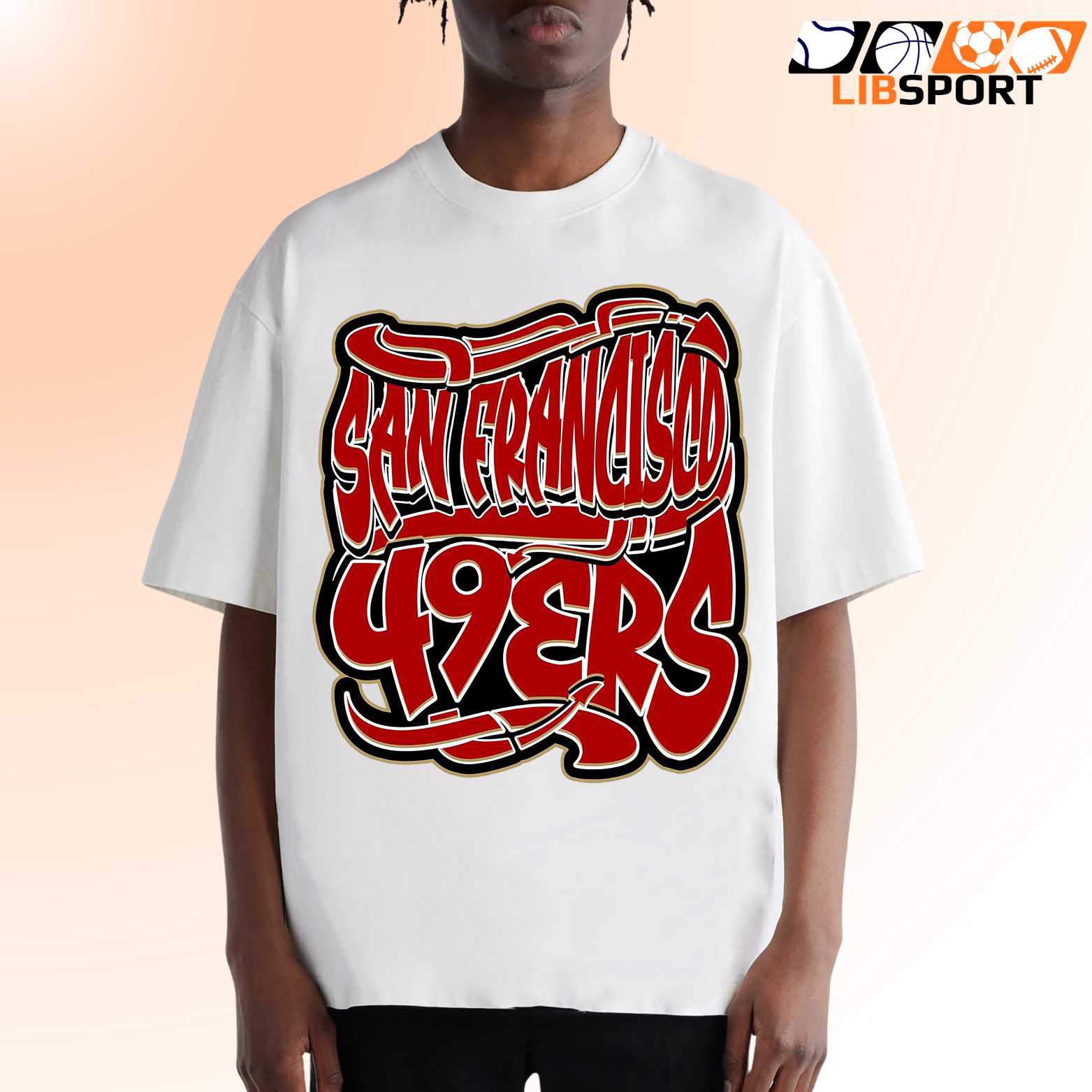 San Francisco 49ers Script T-Shirt, Graphic Nfl Shirt, Casual Fan Tee